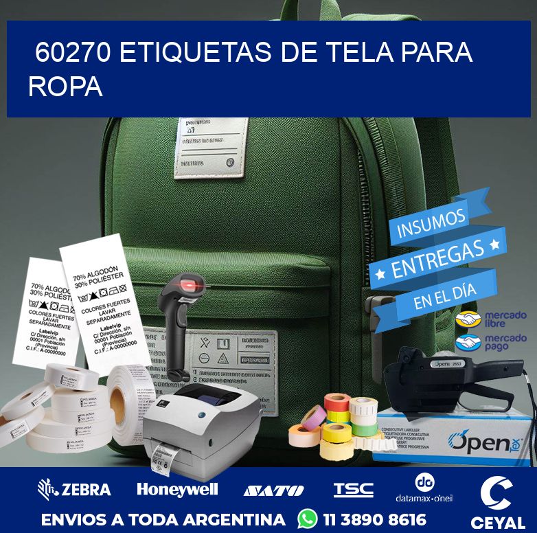 60270 ETIQUETAS DE TELA PARA ROPA
