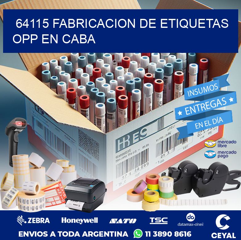 64115 FABRICACION DE ETIQUETAS OPP EN CABA