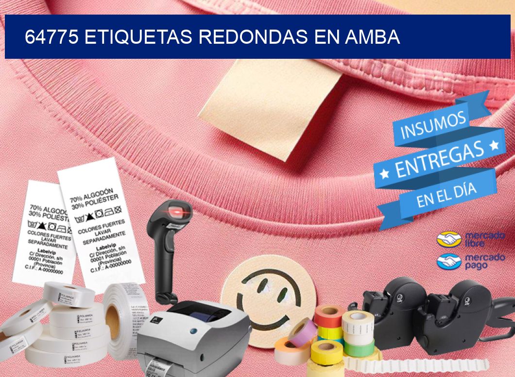 64775 ETIQUETAS REDONDAS EN AMBA