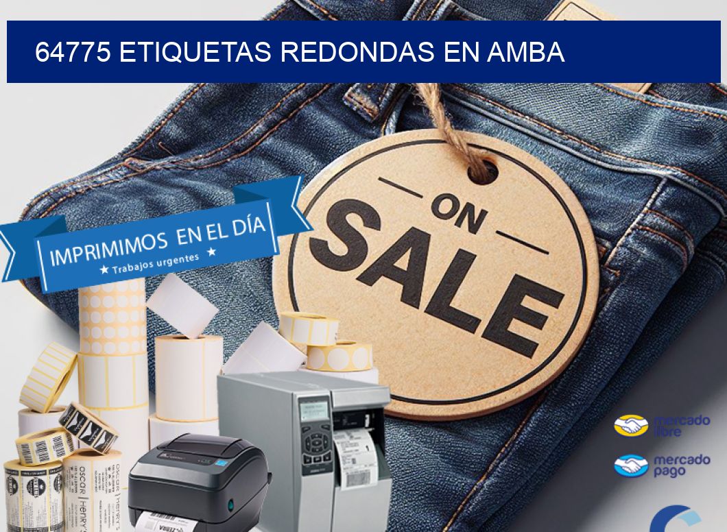 64775 ETIQUETAS REDONDAS EN AMBA
