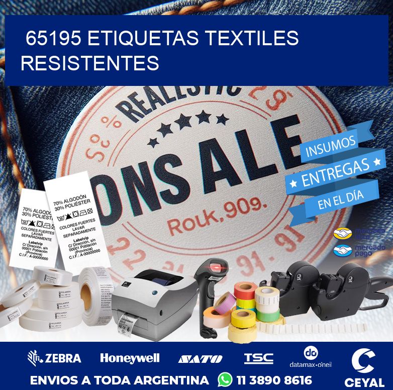 65195 ETIQUETAS TEXTILES RESISTENTES