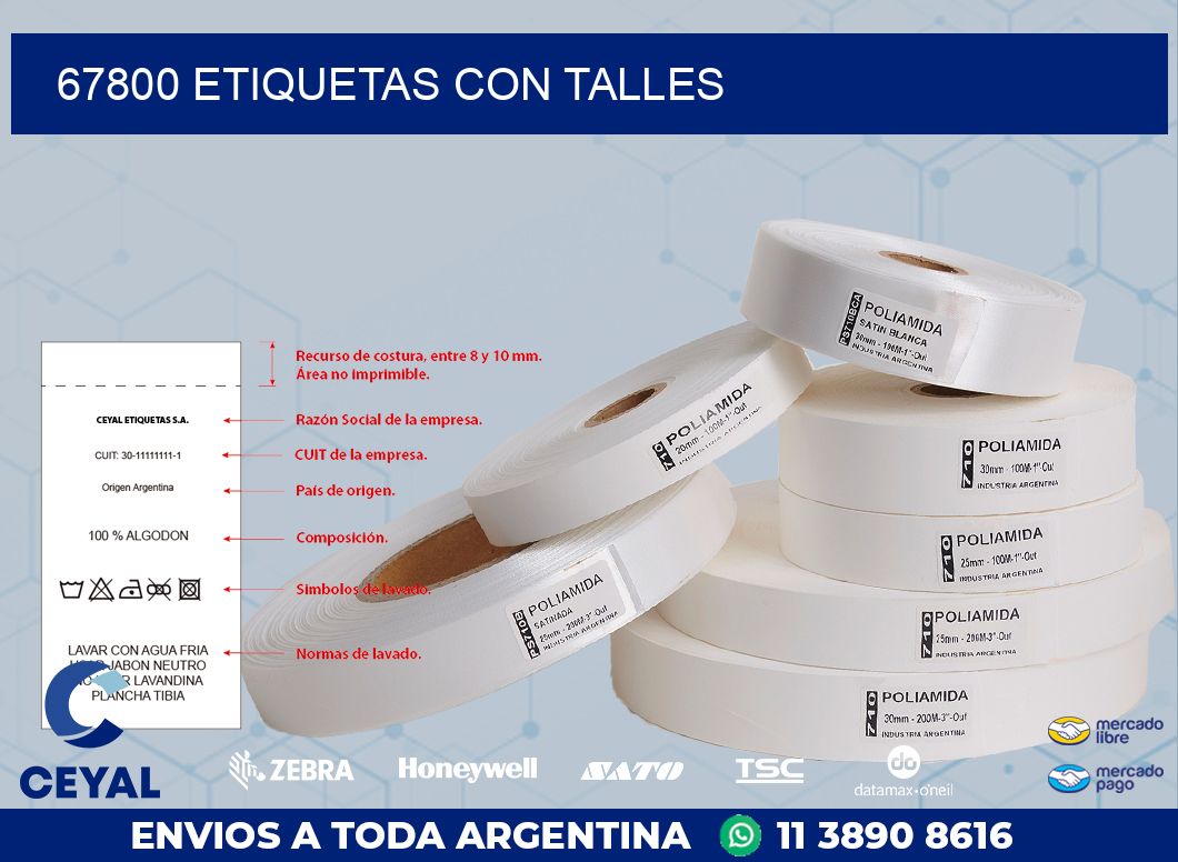 67800 ETIQUETAS CON TALLES