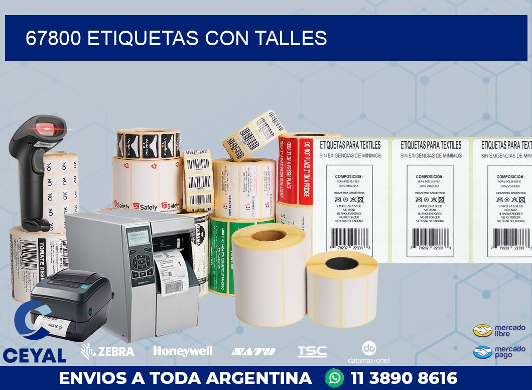 67800 ETIQUETAS CON TALLES