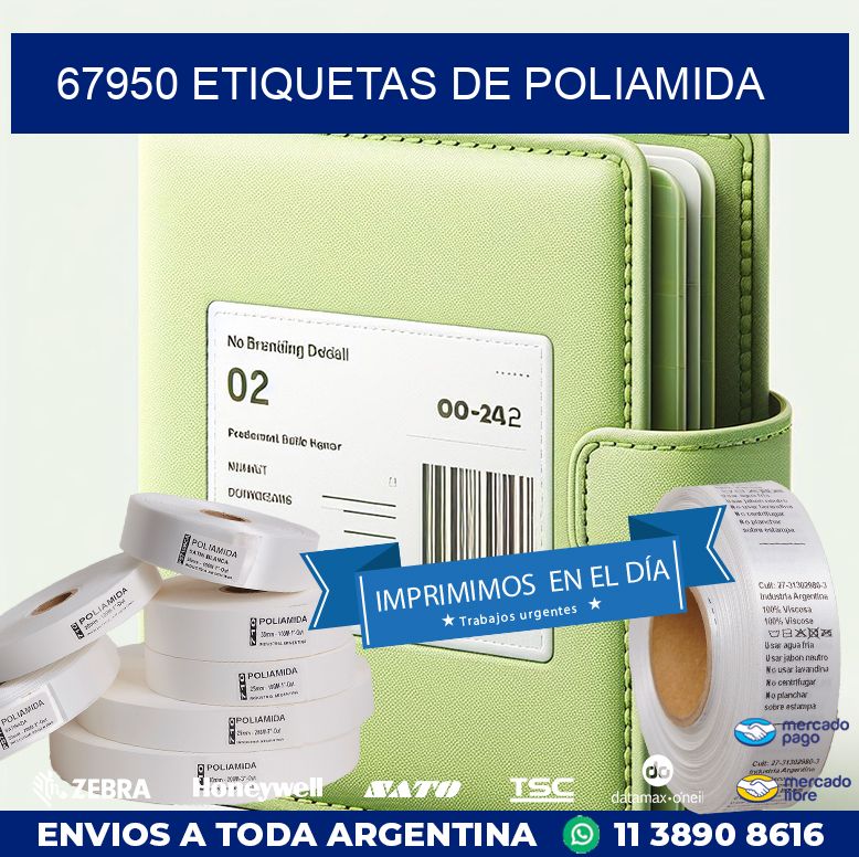 67950 ETIQUETAS DE POLIAMIDA