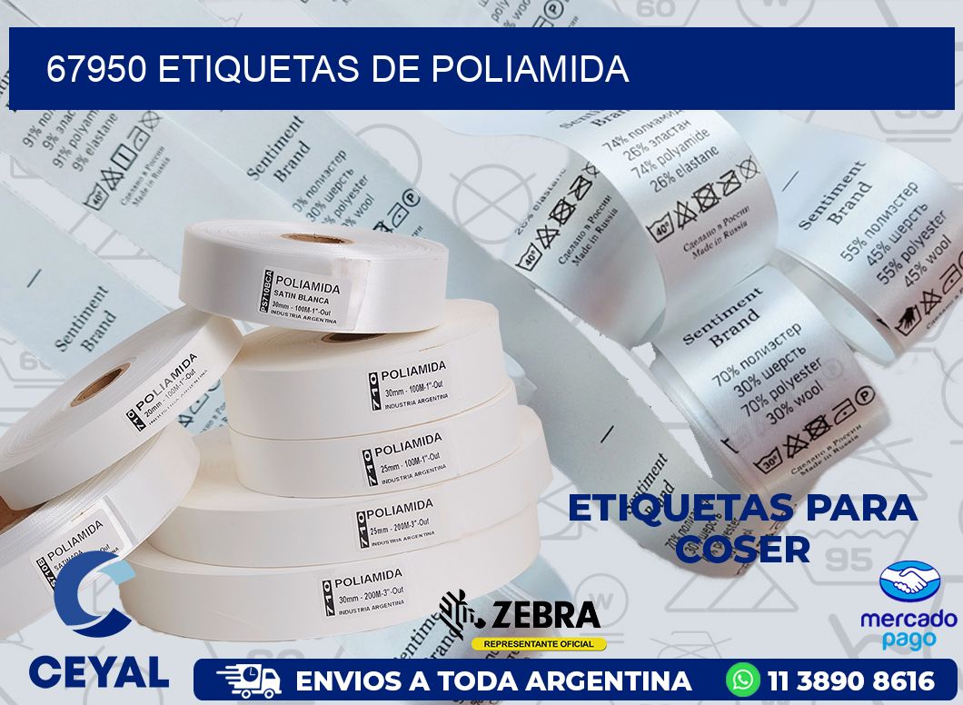 67950 ETIQUETAS DE POLIAMIDA