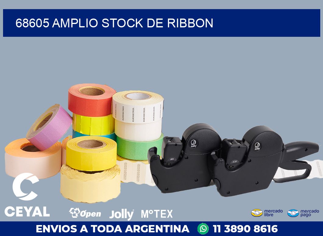 68605 AMPLIO STOCK DE RIBBON