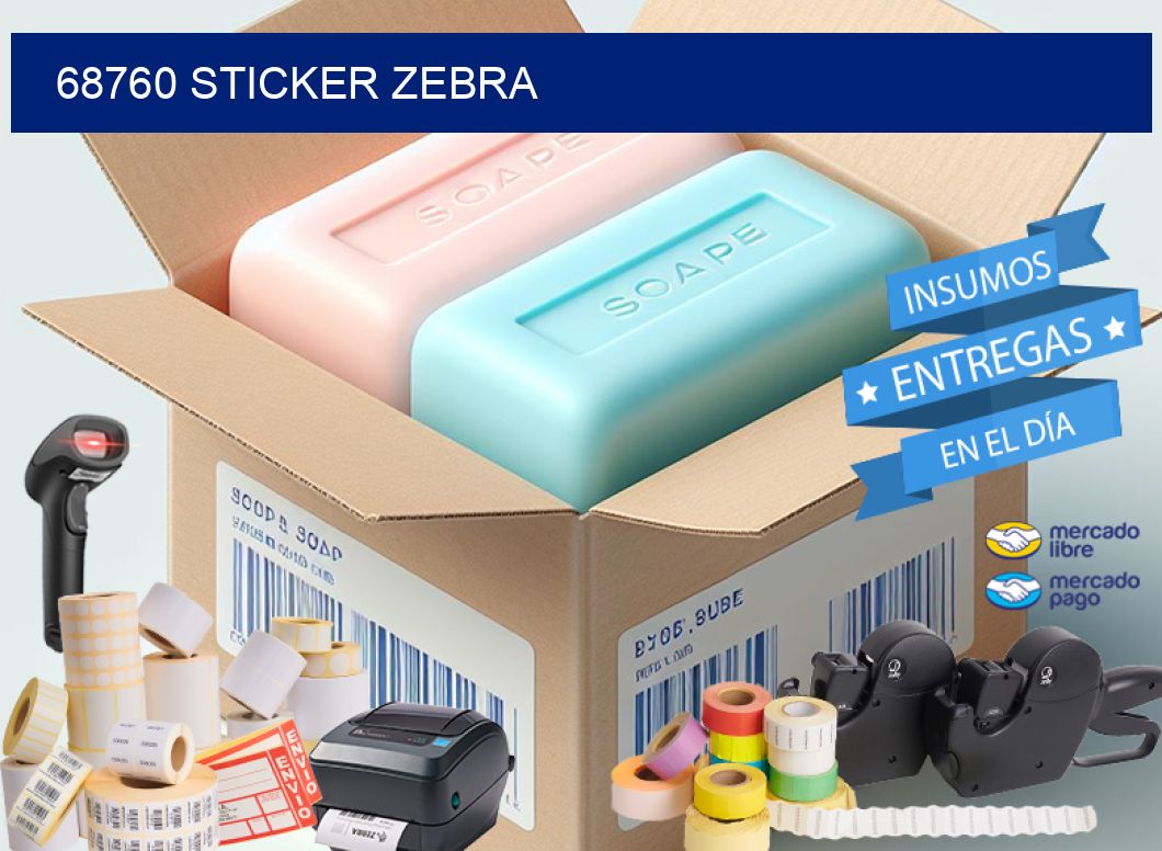 68760 sticker zebra