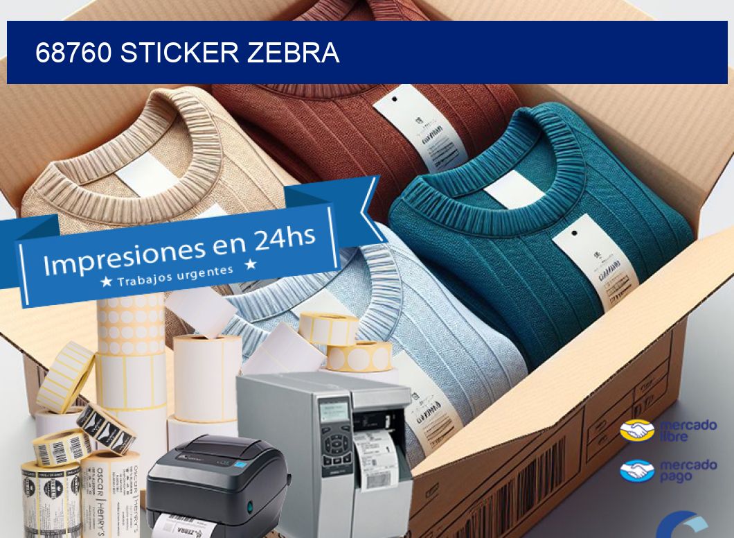 68760 sticker zebra
