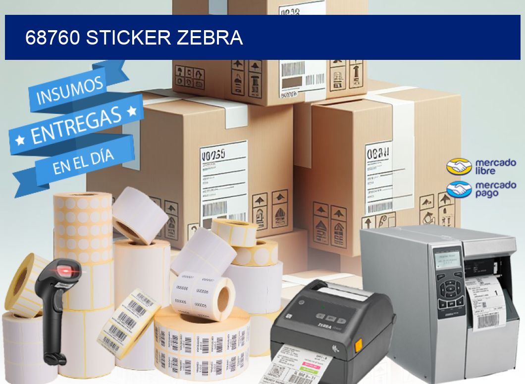 68760 sticker zebra