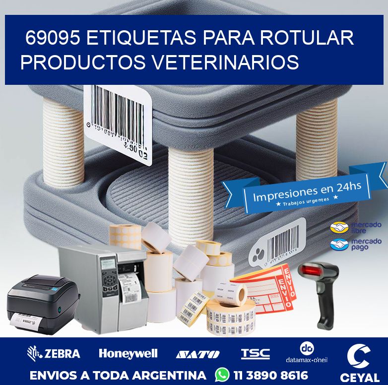 69095 ETIQUETAS PARA ROTULAR PRODUCTOS VETERINARIOS