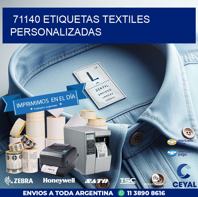71140 ETIQUETAS TEXTILES PERSONALIZADAS