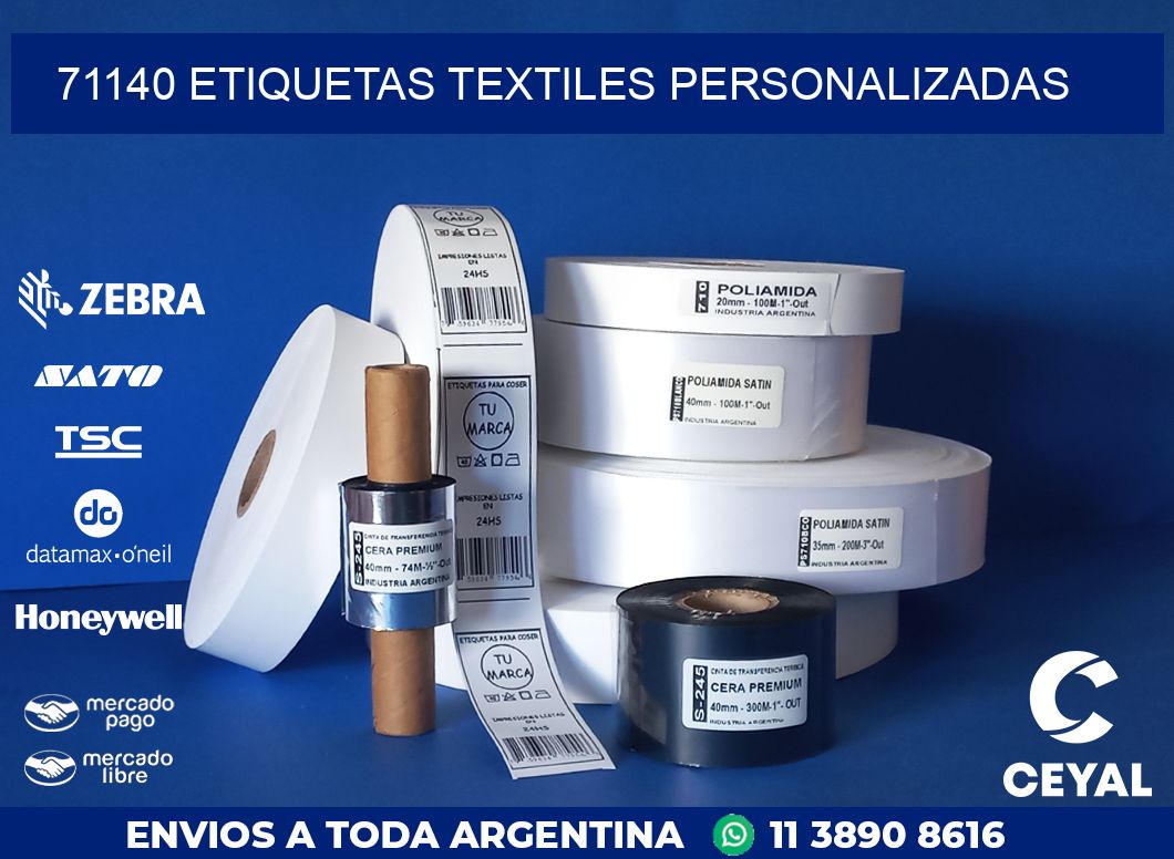 71140 ETIQUETAS TEXTILES PERSONALIZADAS