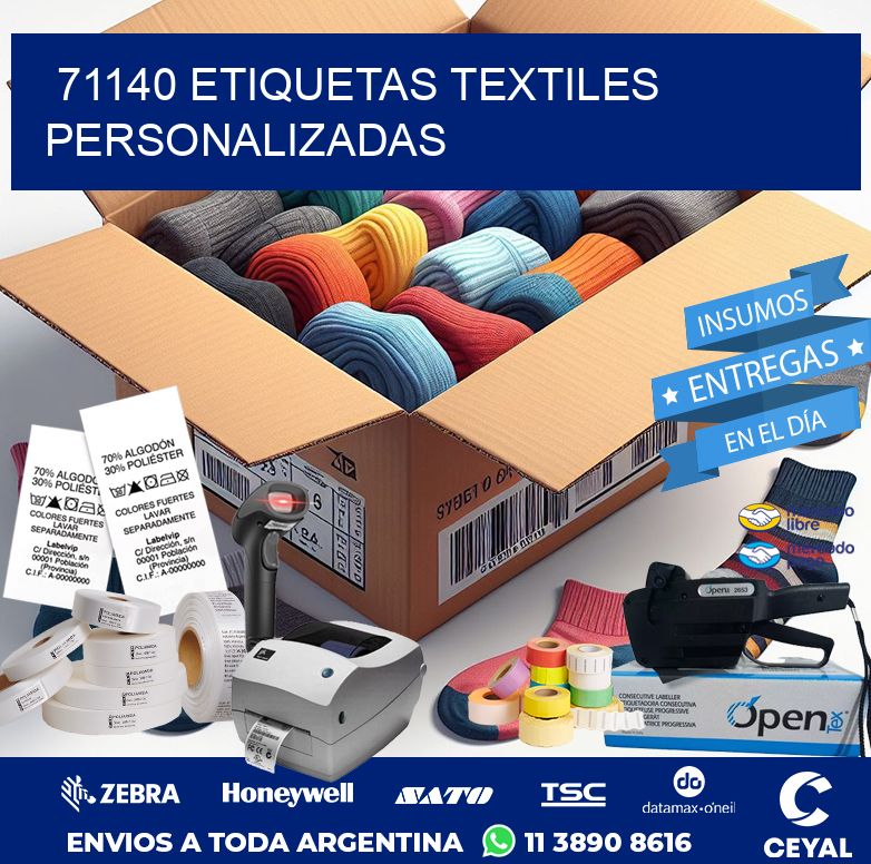 71140 ETIQUETAS TEXTILES PERSONALIZADAS