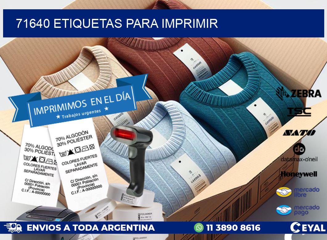 71640 etiquetas para imprimir