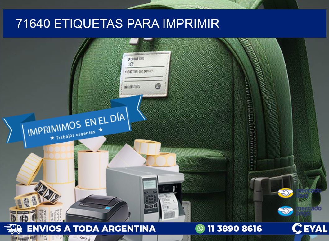 71640 etiquetas para imprimir