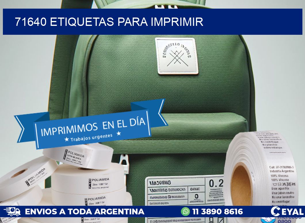71640 etiquetas para imprimir