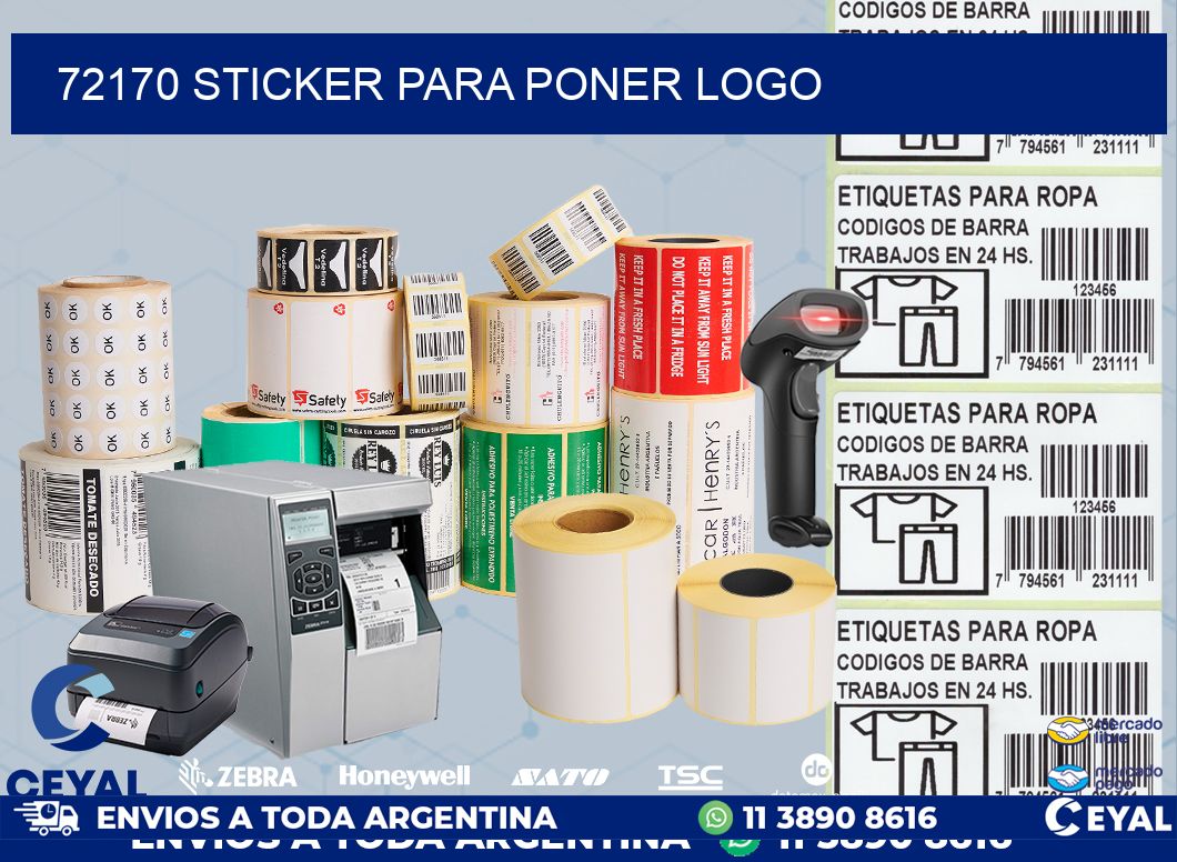 72170 STICKER PARA PONER LOGO
