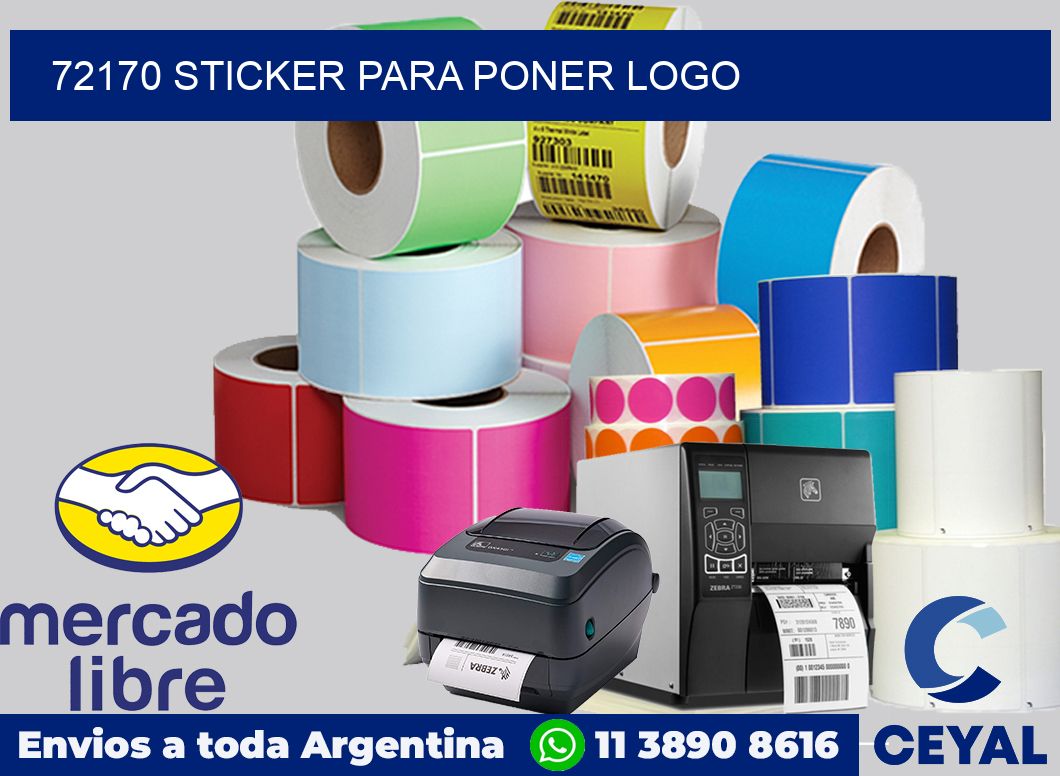 72170 STICKER PARA PONER LOGO