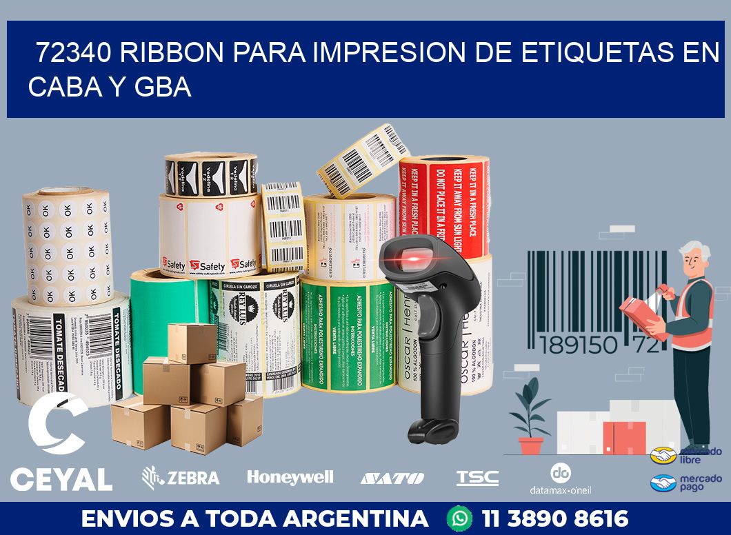 72340 RIBBON PARA IMPRESION DE ETIQUETAS EN CABA Y GBA