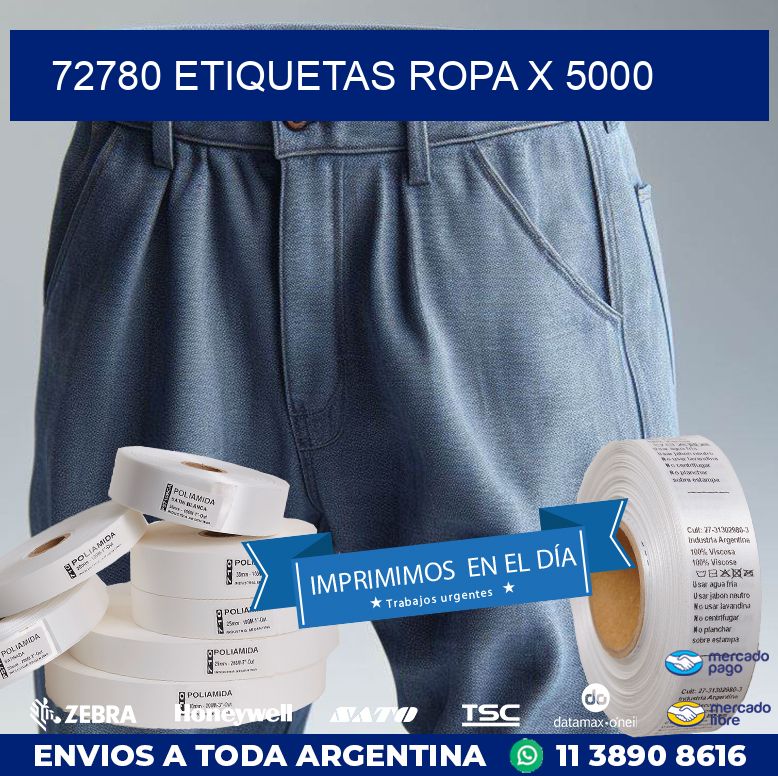 72780 ETIQUETAS ROPA X 5000