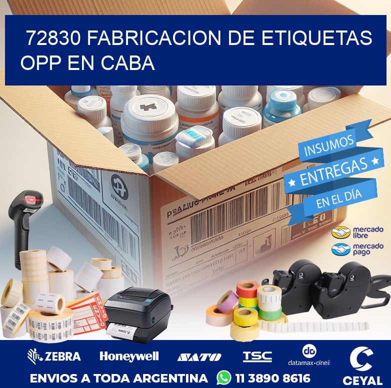 72830 FABRICACION DE ETIQUETAS OPP EN CABA