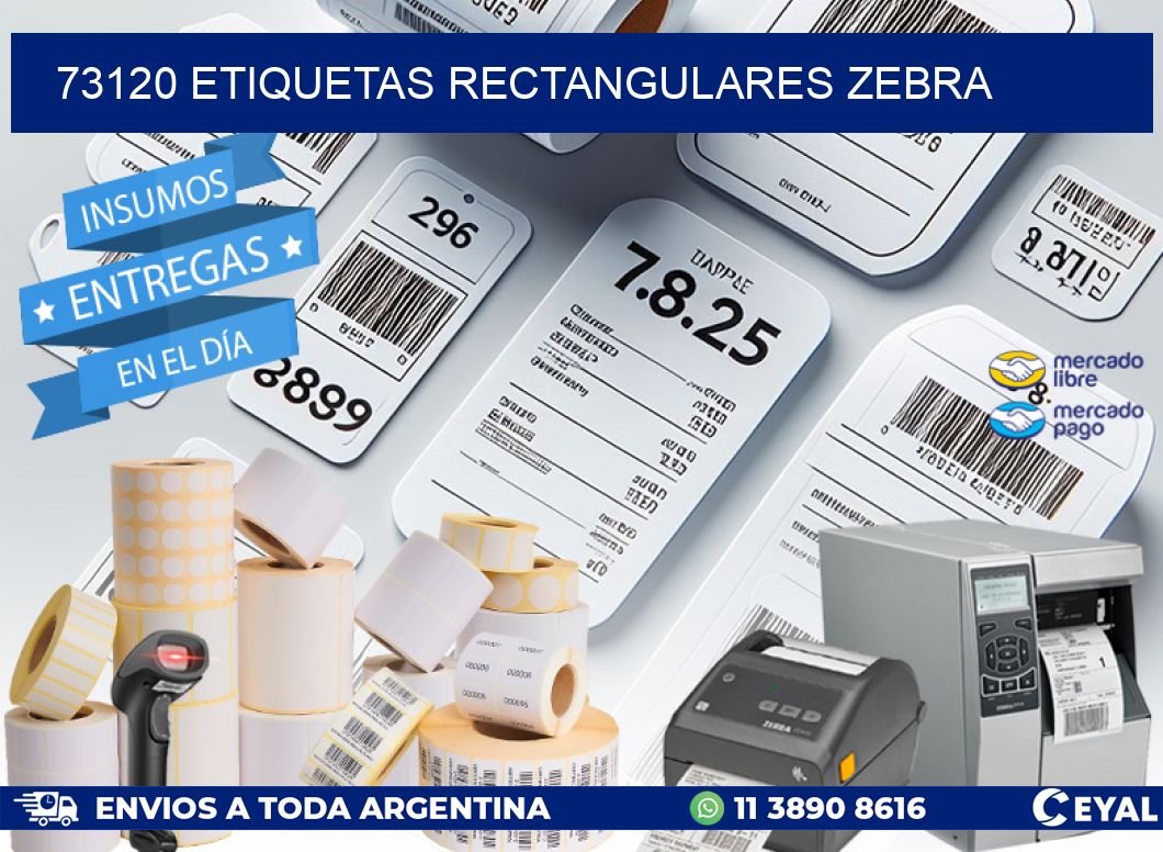73120 etiquetas rectangulares zebra