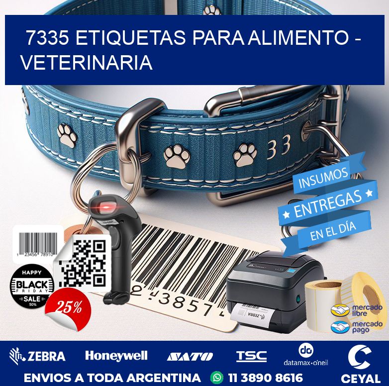 7335 ETIQUETAS PARA ALIMENTO – VETERINARIA