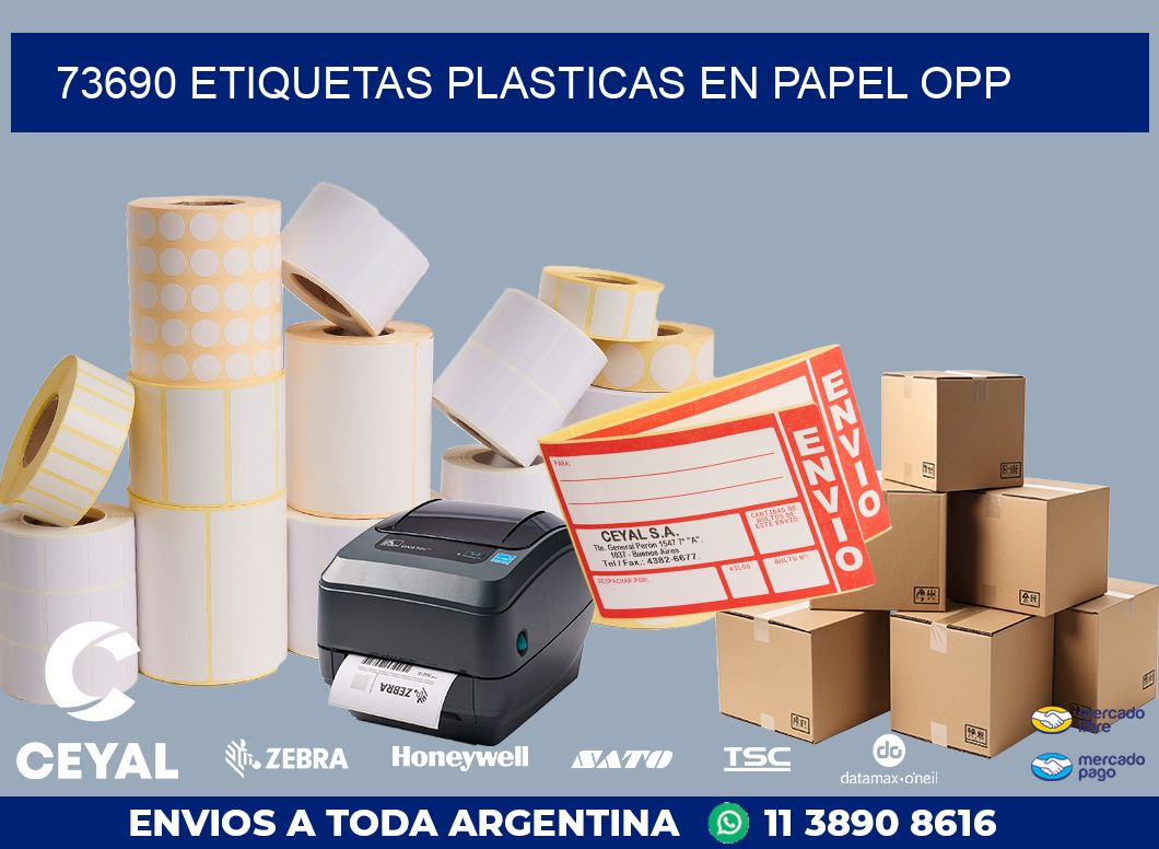 73690 ETIQUETAS PLASTICAS EN PAPEL OPP