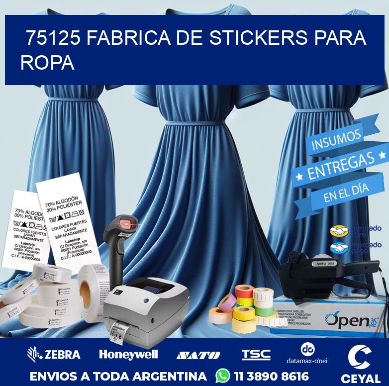 75125 FABRICA DE STICKERS PARA ROPA