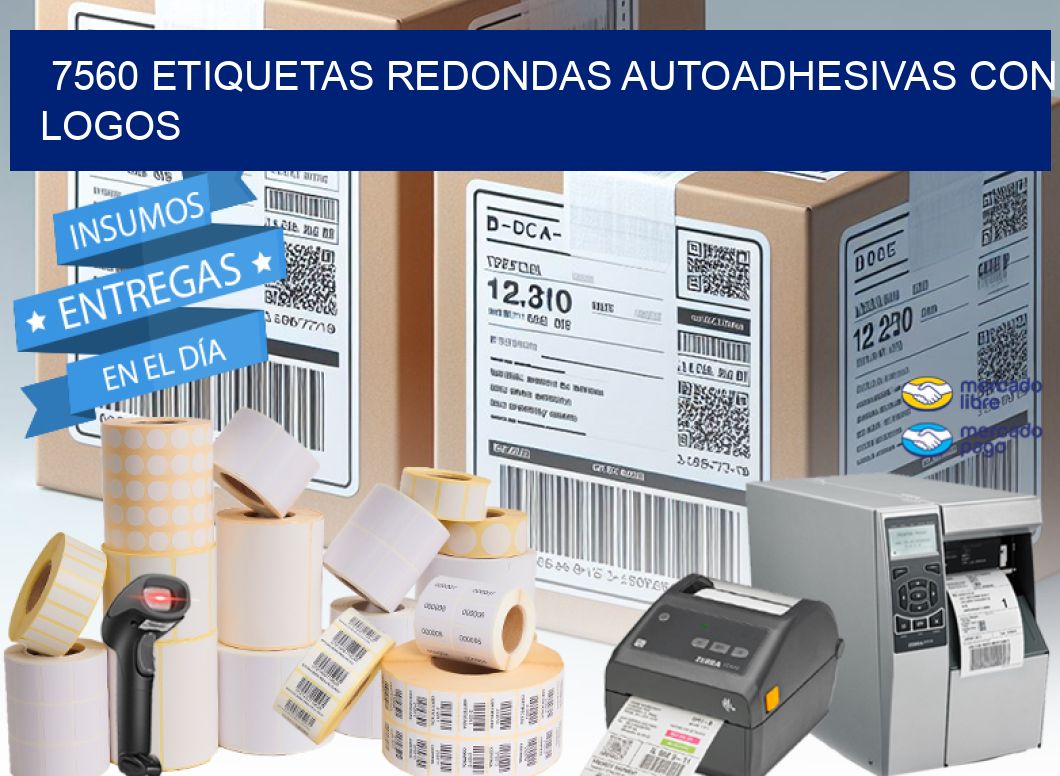 7560 ETIQUETAS REDONDAS AUTOADHESIVAS CON LOGOS