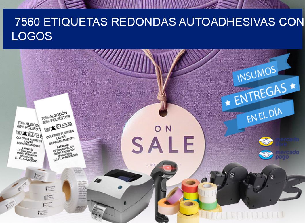 7560 ETIQUETAS REDONDAS AUTOADHESIVAS CON LOGOS