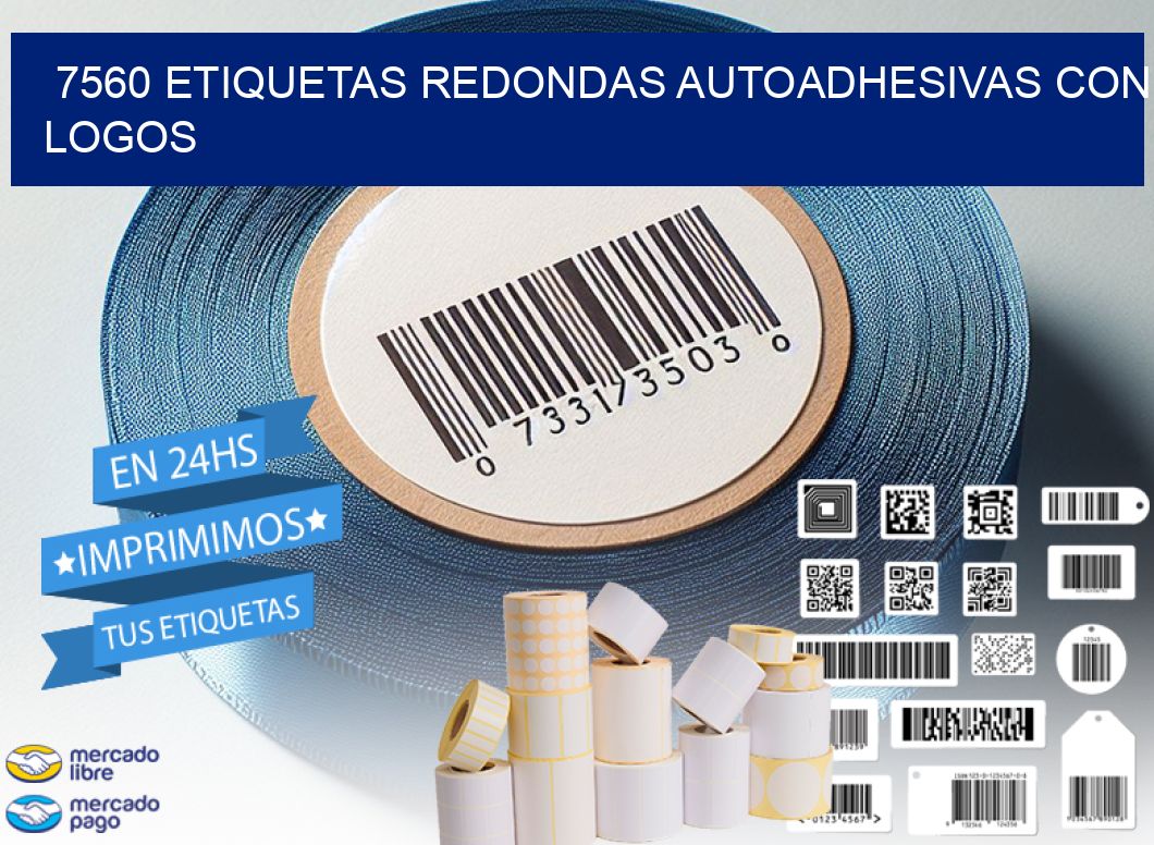 7560 ETIQUETAS REDONDAS AUTOADHESIVAS CON LOGOS