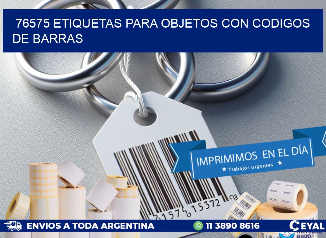 76575 etiquetas para objetos con codigos de barras