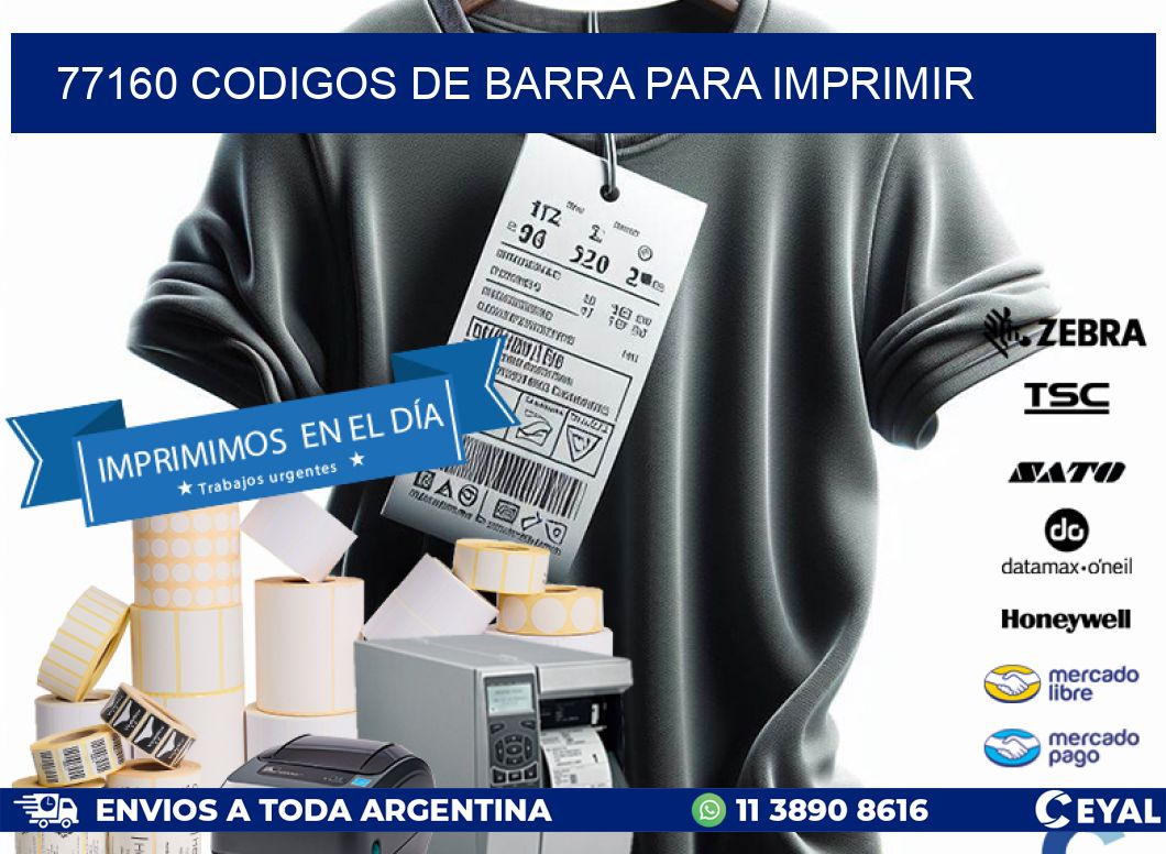 77160 codigos de barra para imprimir