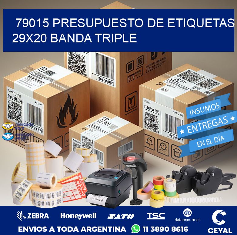 79015 PRESUPUESTO DE ETIQUETAS 29X20 BANDA TRIPLE