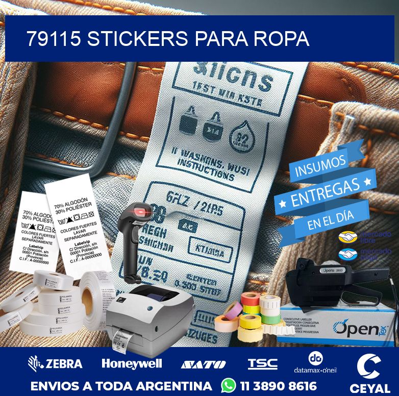 79115 STICKERS PARA ROPA
