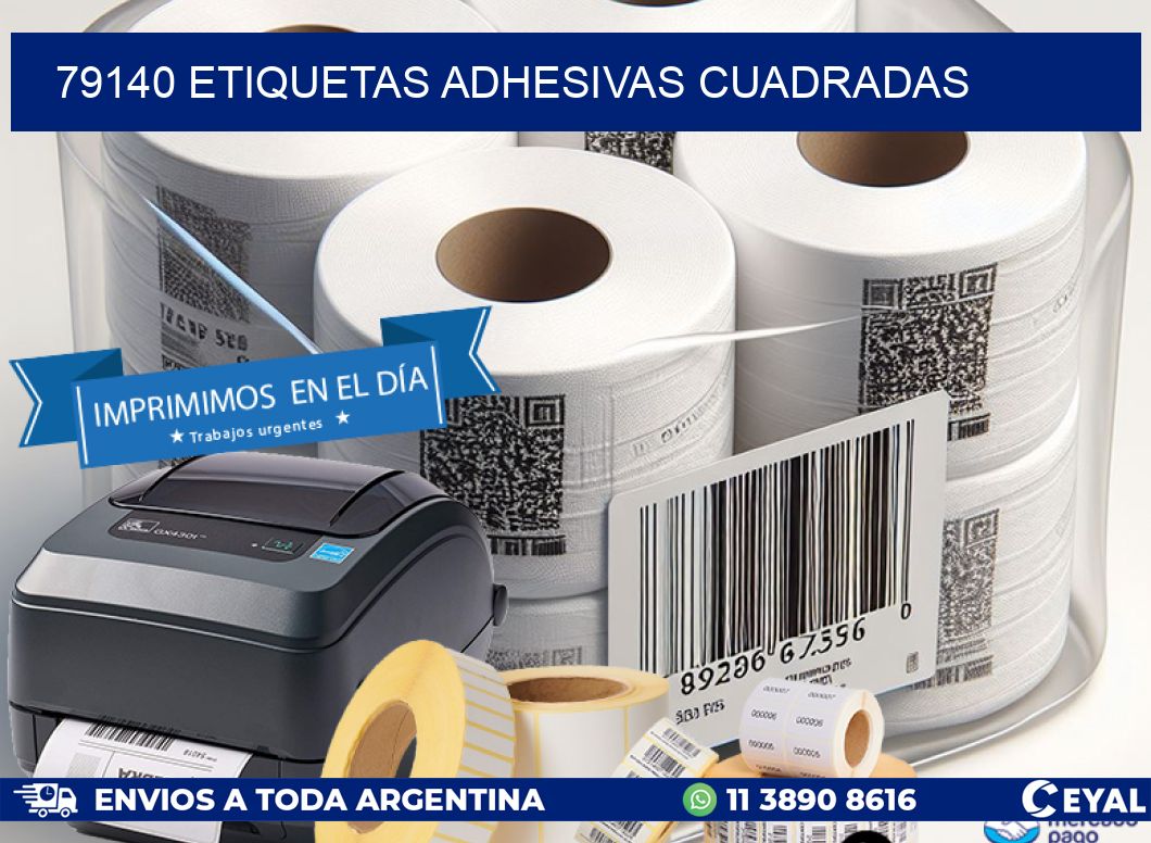 79140 etiquetas adhesivas cuadradas