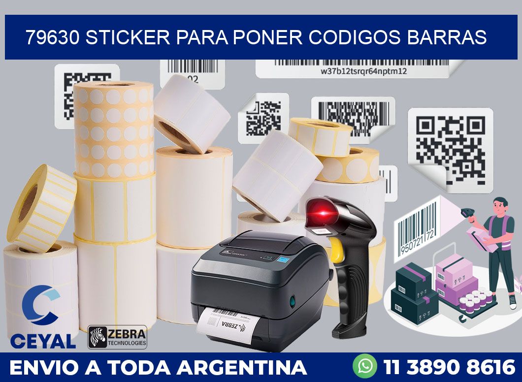 79630 STICKER PARA PONER CODIGOS BARRAS