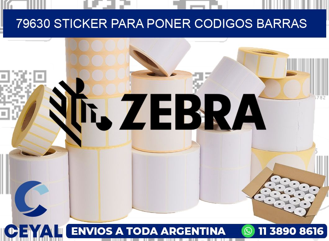 79630 STICKER PARA PONER CODIGOS BARRAS