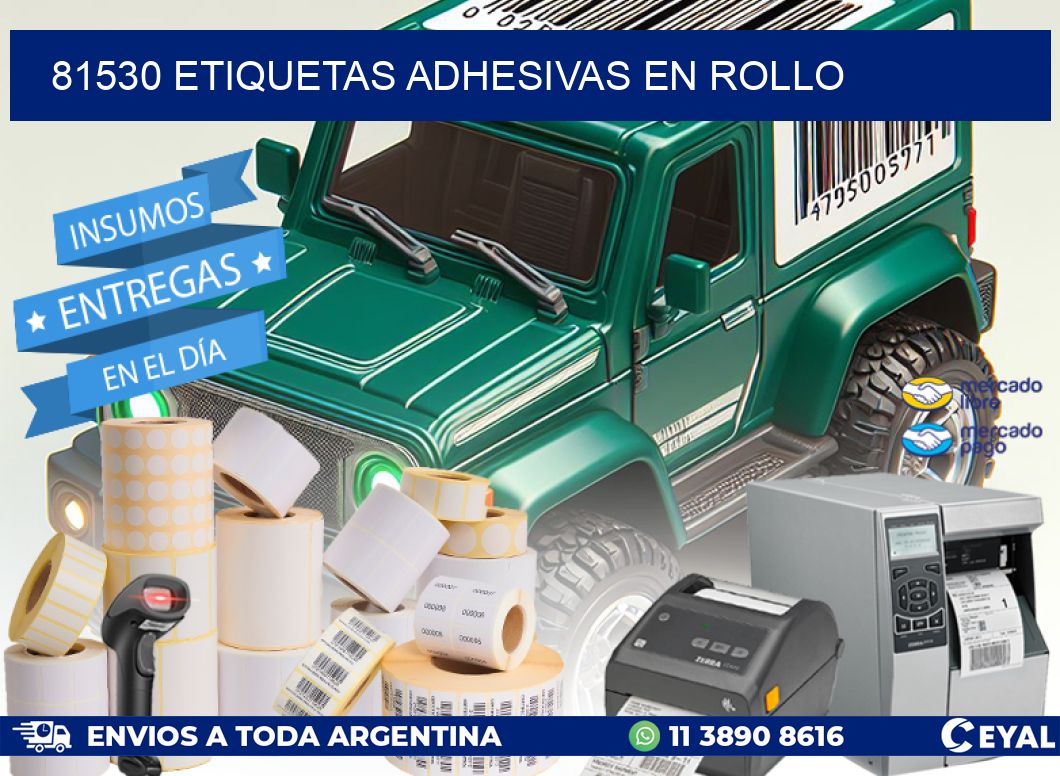 81530 Etiquetas adhesivas en rollo