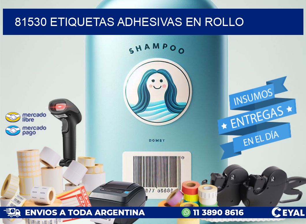 81530 Etiquetas adhesivas en rollo