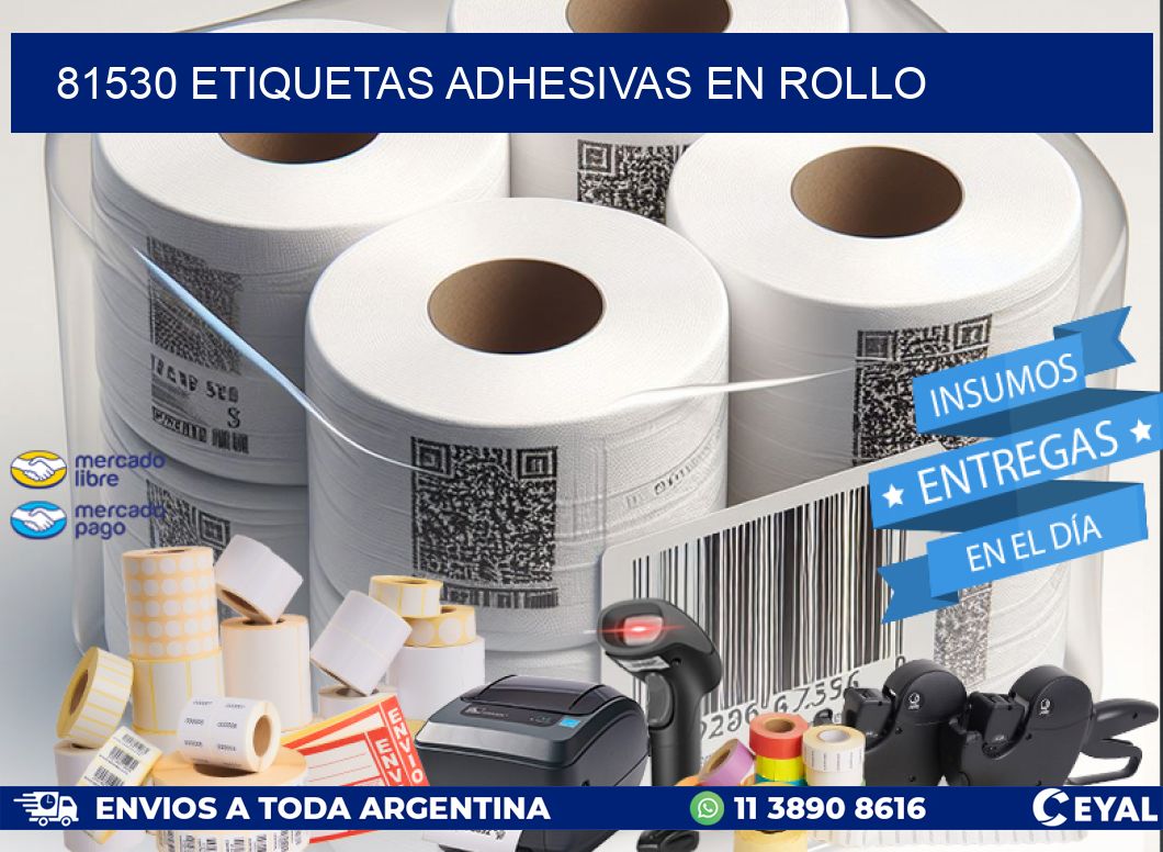 81530 Etiquetas adhesivas en rollo