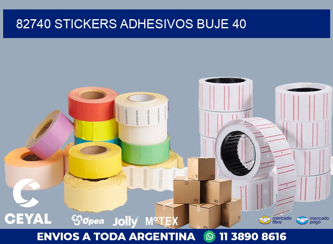 82740 STICKERS ADHESIVOS BUJE 40