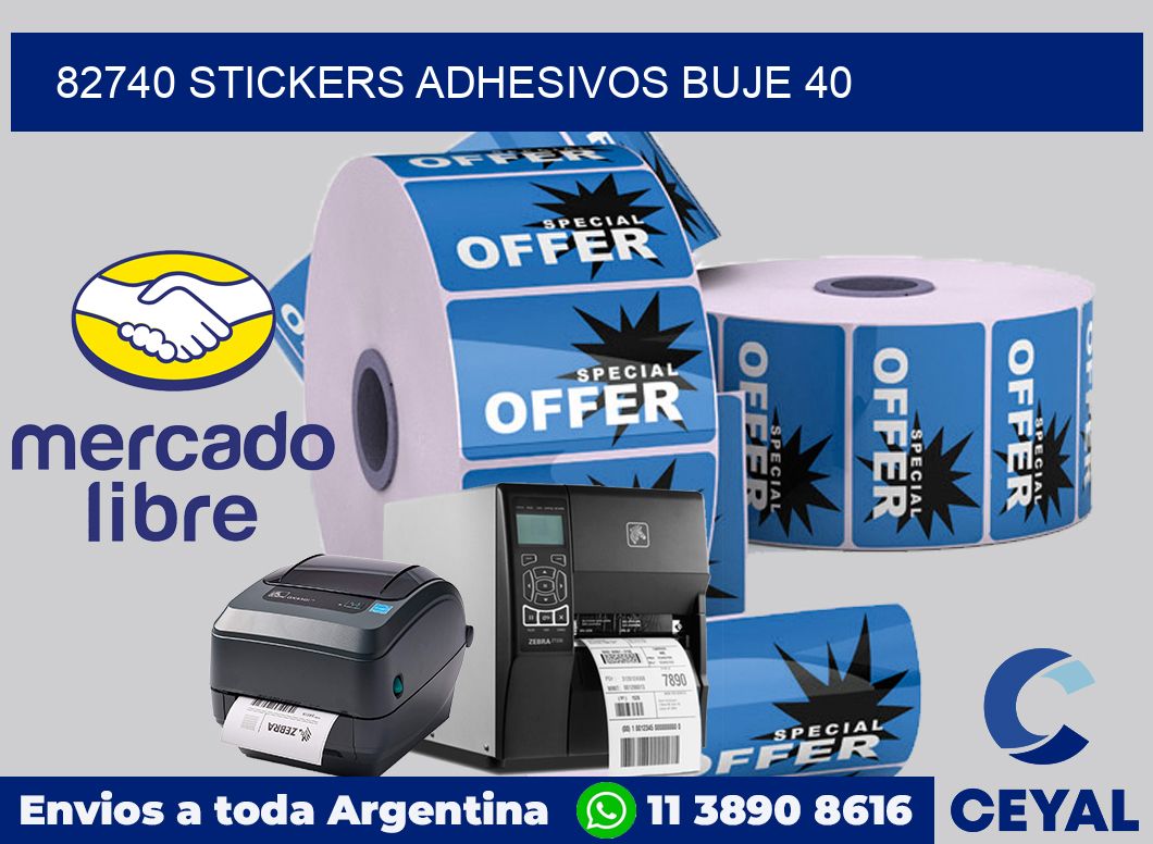 82740 STICKERS ADHESIVOS BUJE 40