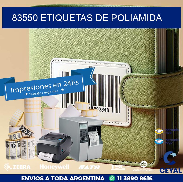 83550 ETIQUETAS DE POLIAMIDA