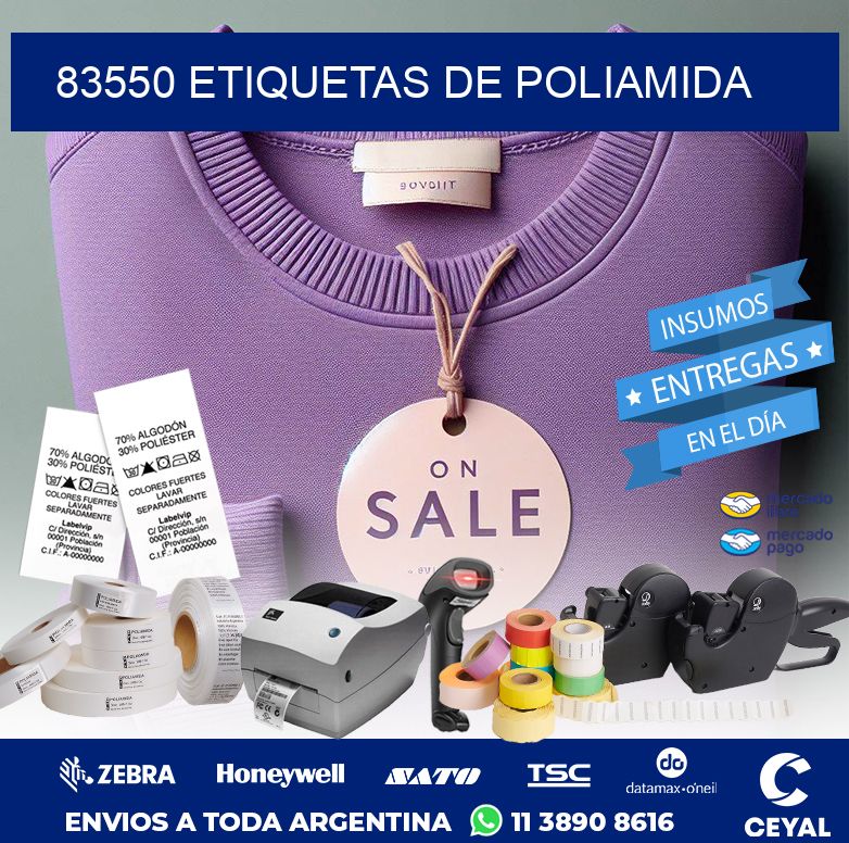 83550 ETIQUETAS DE POLIAMIDA
