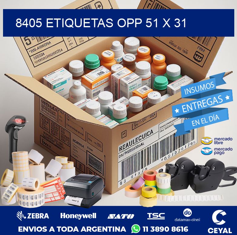 8405 ETIQUETAS OPP 51 X 31