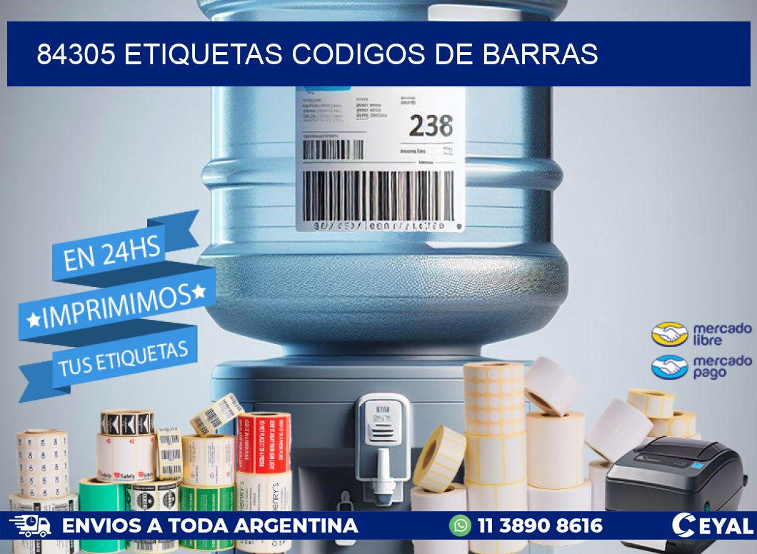 84305 etiquetas codigos de barras