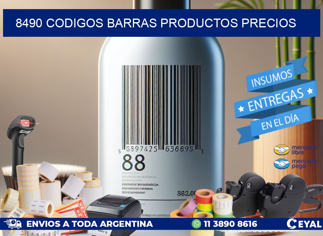8490 CODIGOS BARRAS PRODUCTOS PRECIOS