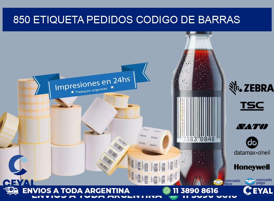 850 etiqueta pedidos codigo de barras